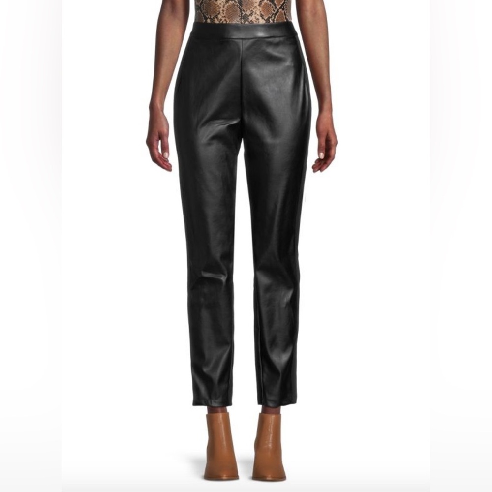 NWT - Halston Faux Leather Pants - Coffee (Sizes S, M, & XL)